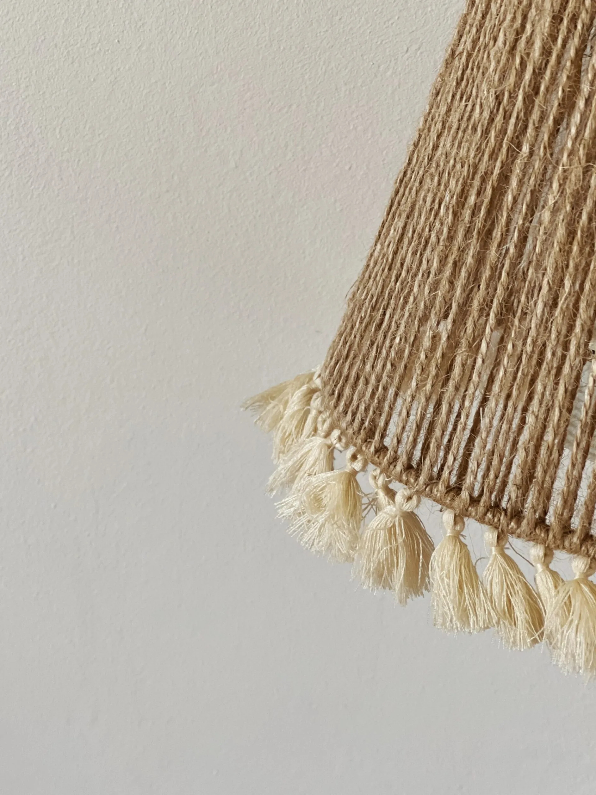 Sélection M Abat jour jute à pompons Clearance