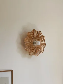 Sélection M Applique murale fleur en raphia Outlet