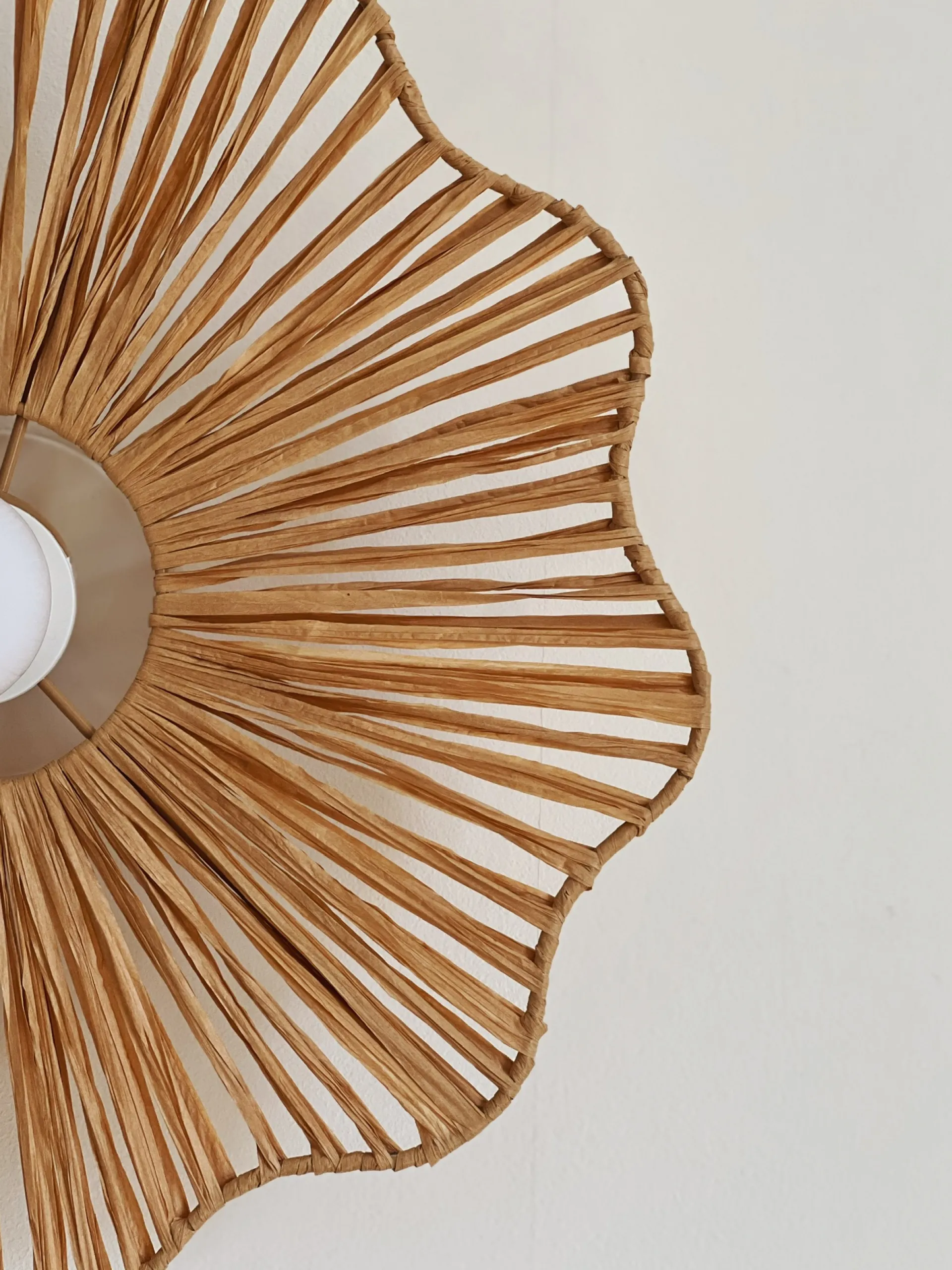 Sélection M Applique murale fleur en raphia Outlet