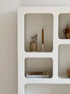 Sélection M Armoire Mykonos effet beton ciré blanc cassé Hot