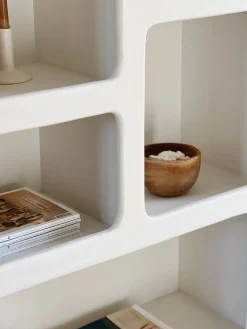 Sélection M Armoire Mykonos effet beton ciré blanc cassé Hot