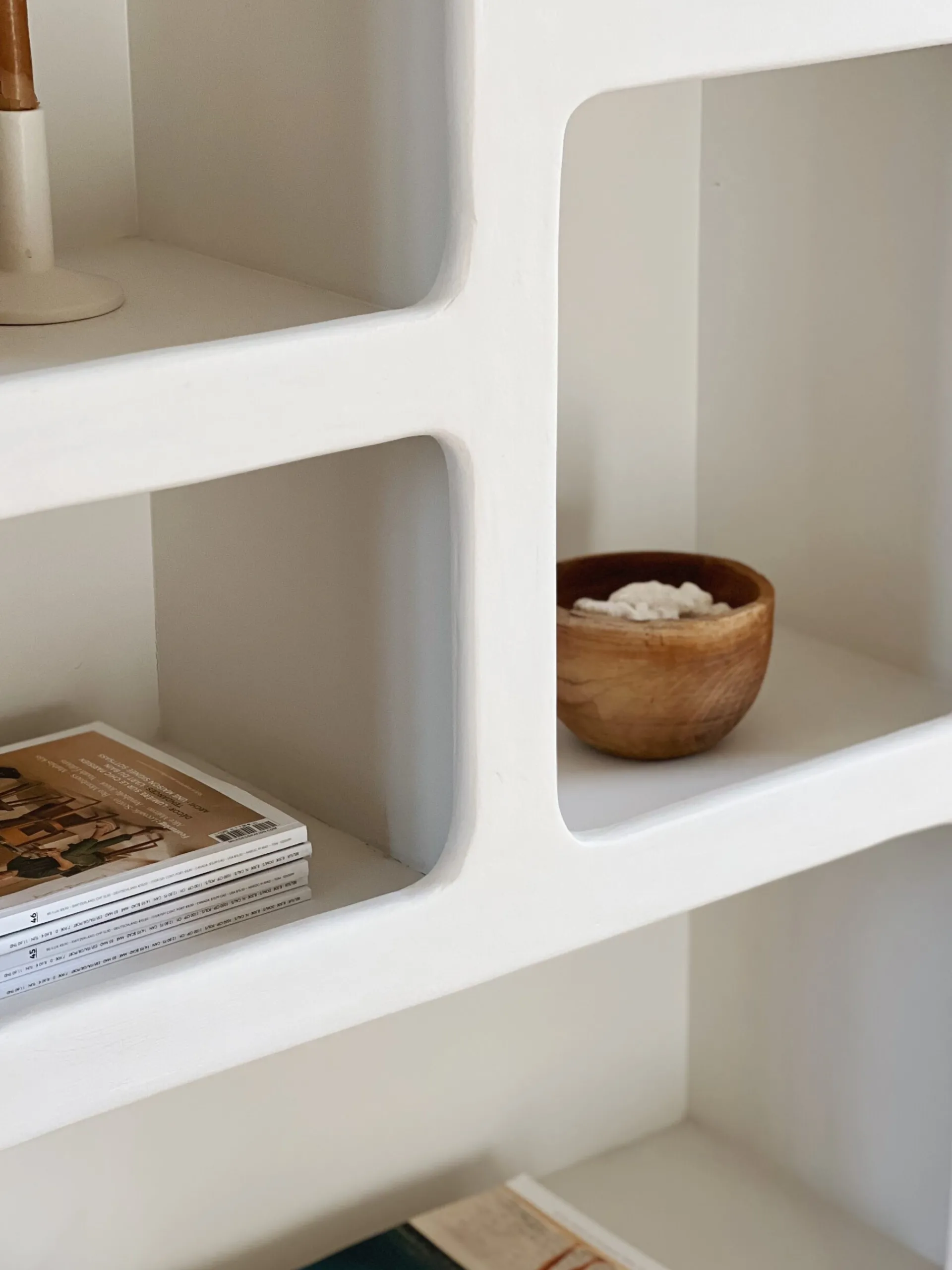 Sélection M Armoire Mykonos effet beton ciré blanc cassé Hot