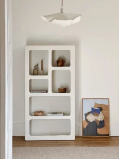 Sélection M Armoire Mykonos effet beton ciré blanc cassé Hot