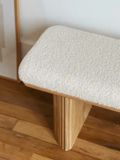 Sélection M Banc bouclette et bois Outlet