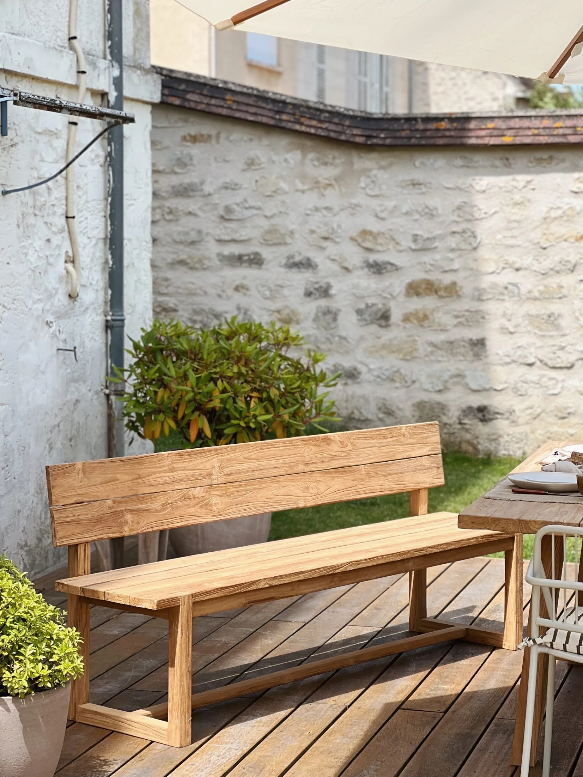 Sélection M Banc d’exterieur en teck Hot