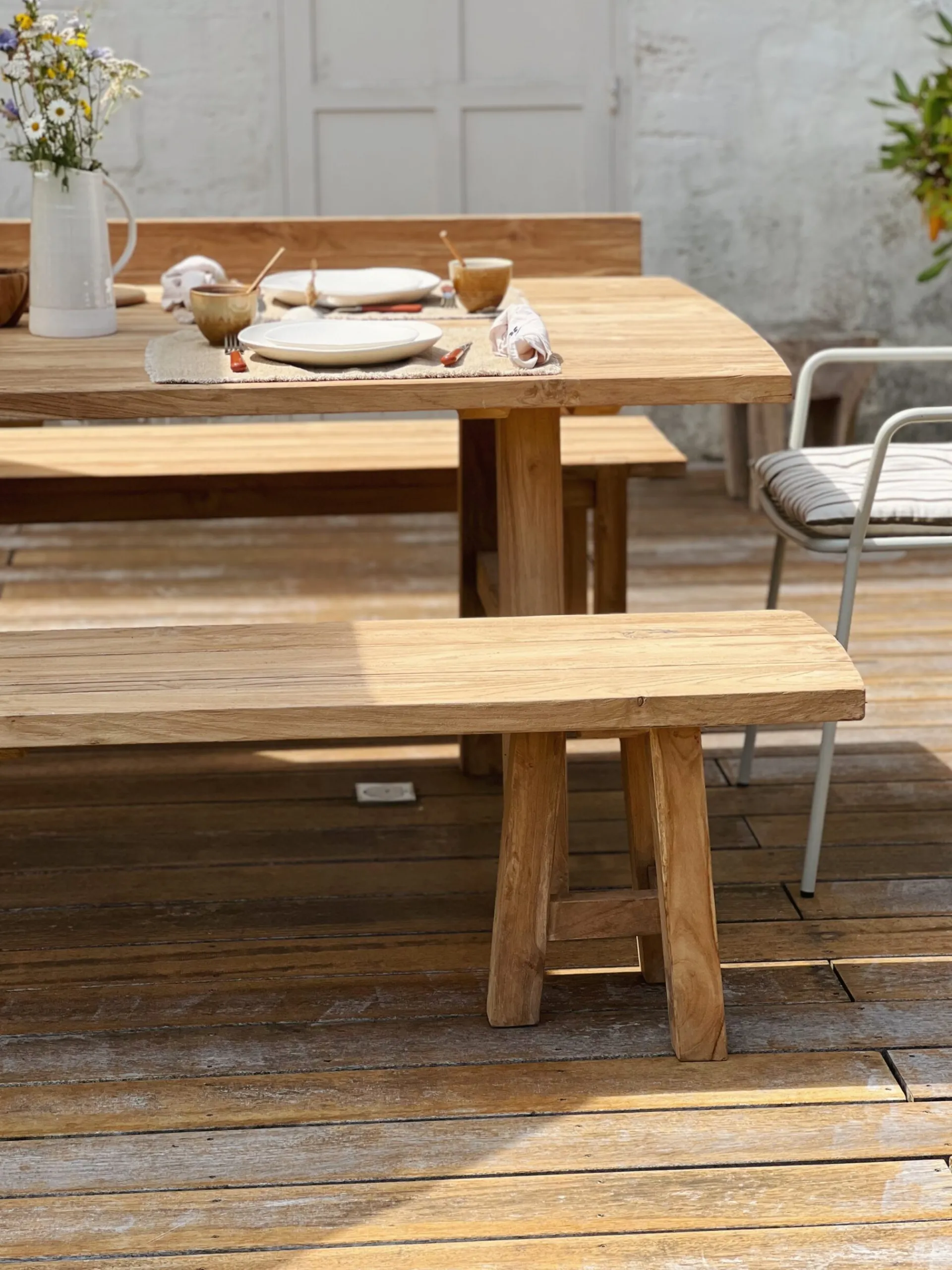 Sélection M Banc d’exterieur en teck Hot