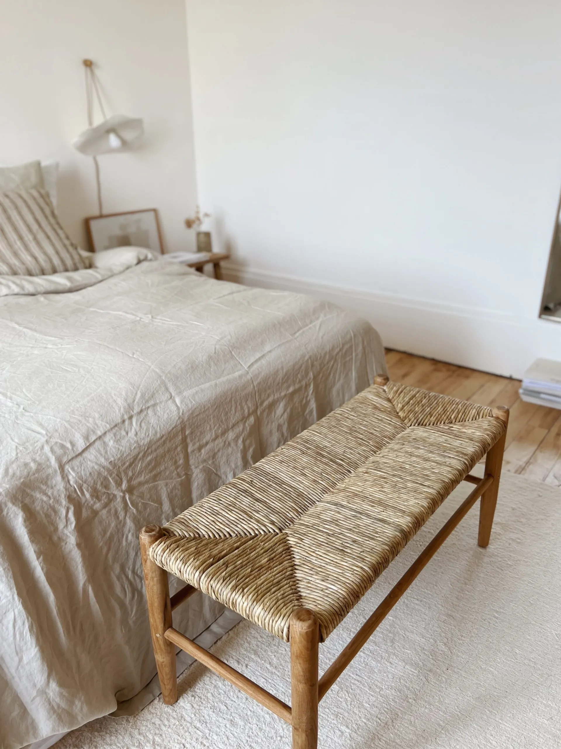 Sélection M Banc en teck et rotin Hot