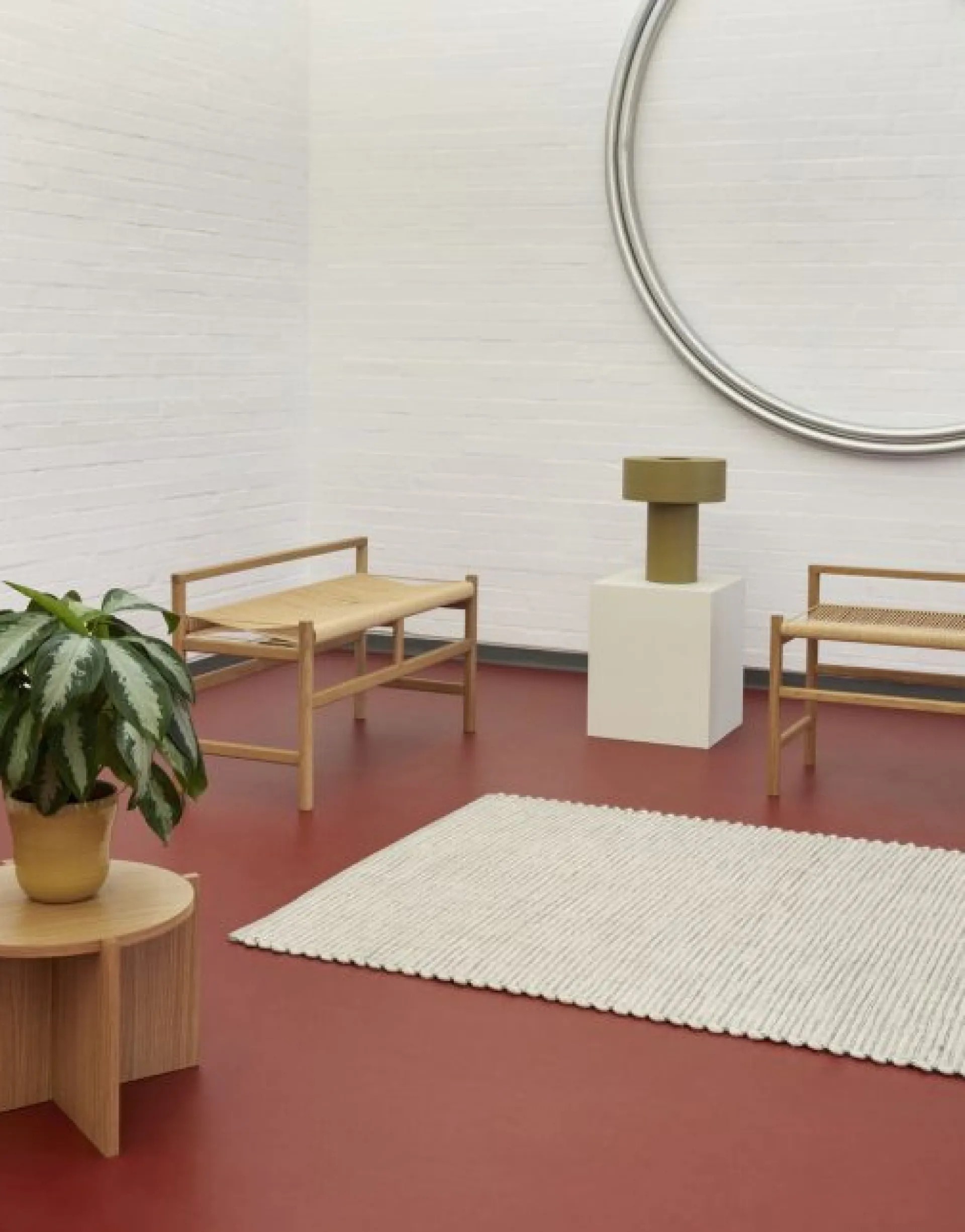 Sélection M Banc scandinave en chêne clair