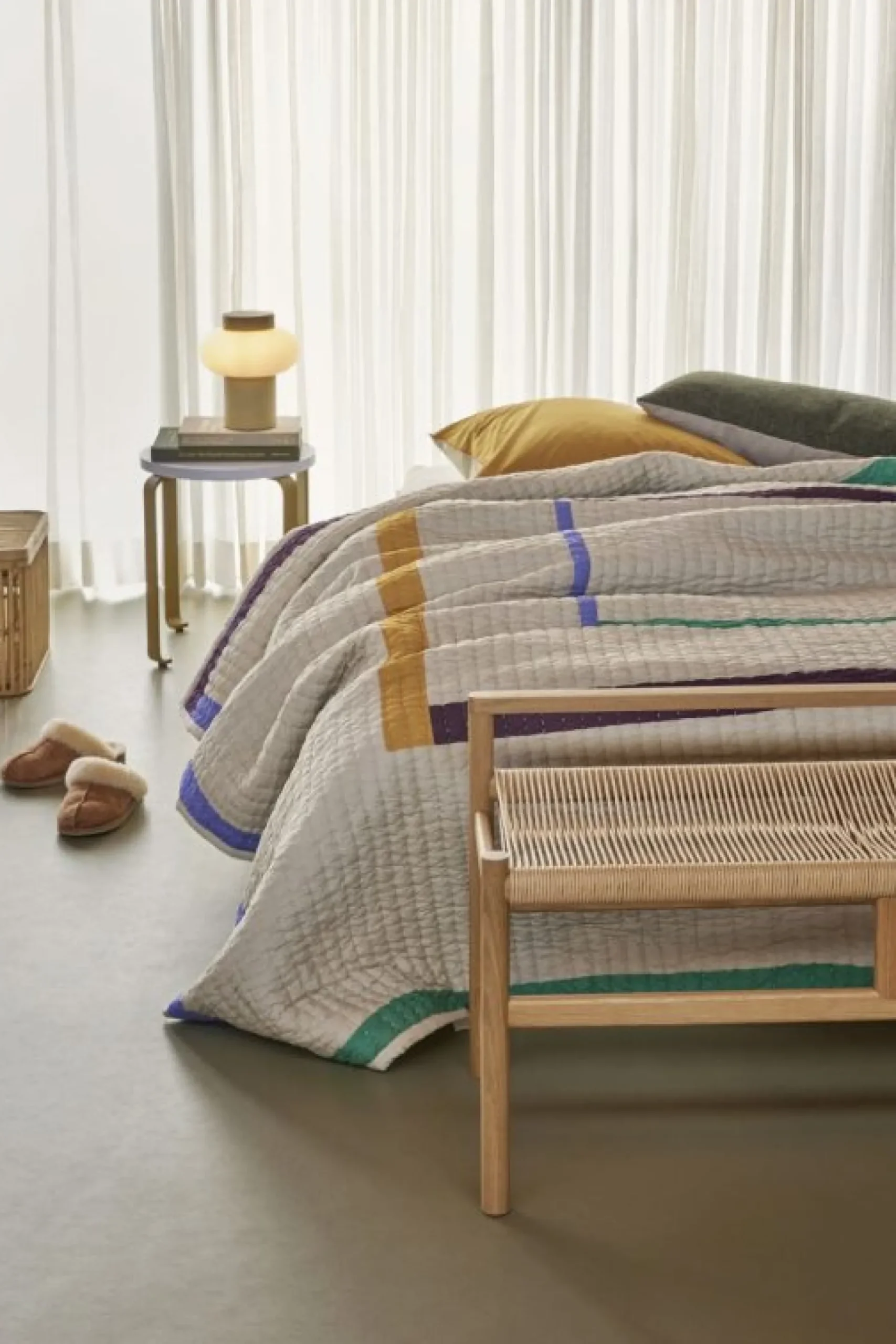 Sélection M Banc scandinave en chêne clair