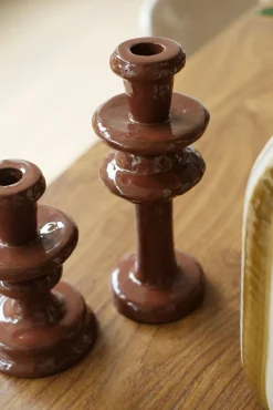 Sélection M Bougeoir en aluminium émaillé – 2 tailles Discount