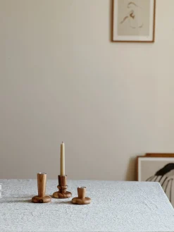 Sélection M Bougeoirs en bois d’acacia Outlet