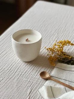 Sélection M Bougie en céramique – cire de soja – Nelia Sale