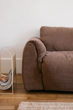 Sélection M Canapé 2 places tissu brun