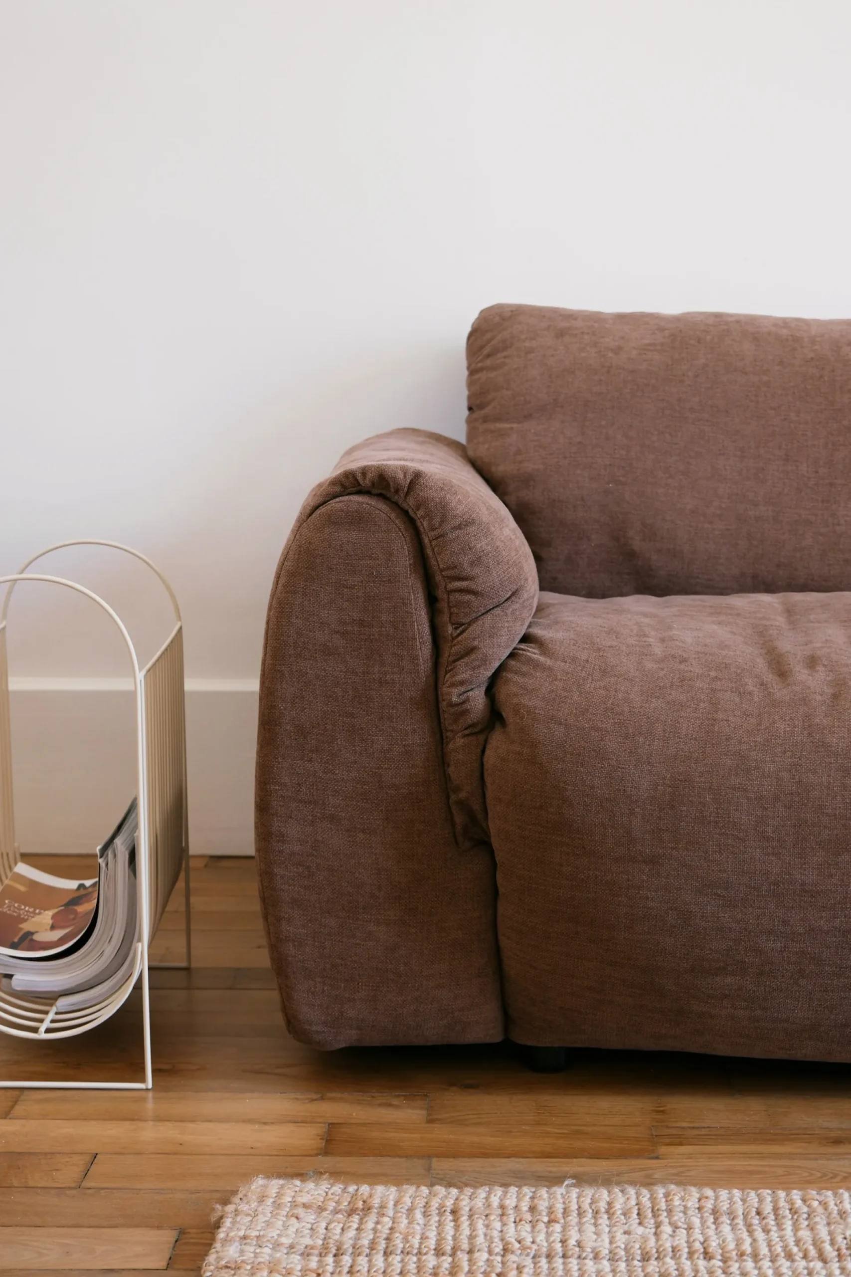 Sélection M Canapé 2 places tissu brun