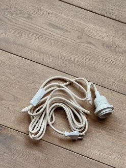 Sélection M Câble électrifié blanc/ coton Sale