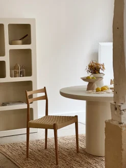 Sélection M Chaise en bois de frêne et assise tressée