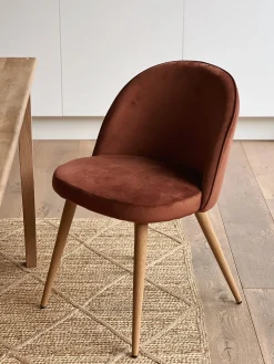 Sélection M Chaise Velours Terracotta Discount