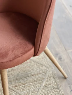 Sélection M Chaise Velours Terracotta Discount