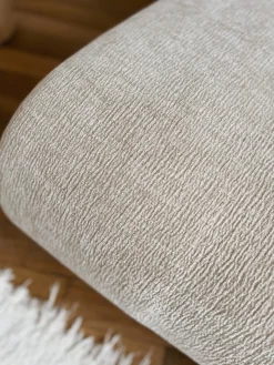 Sélection M Chauffeuse en velours marron / beige Discount