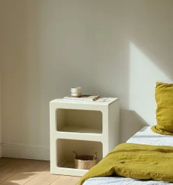 Sélection M Chevet effet béton ciré blanc cassé New