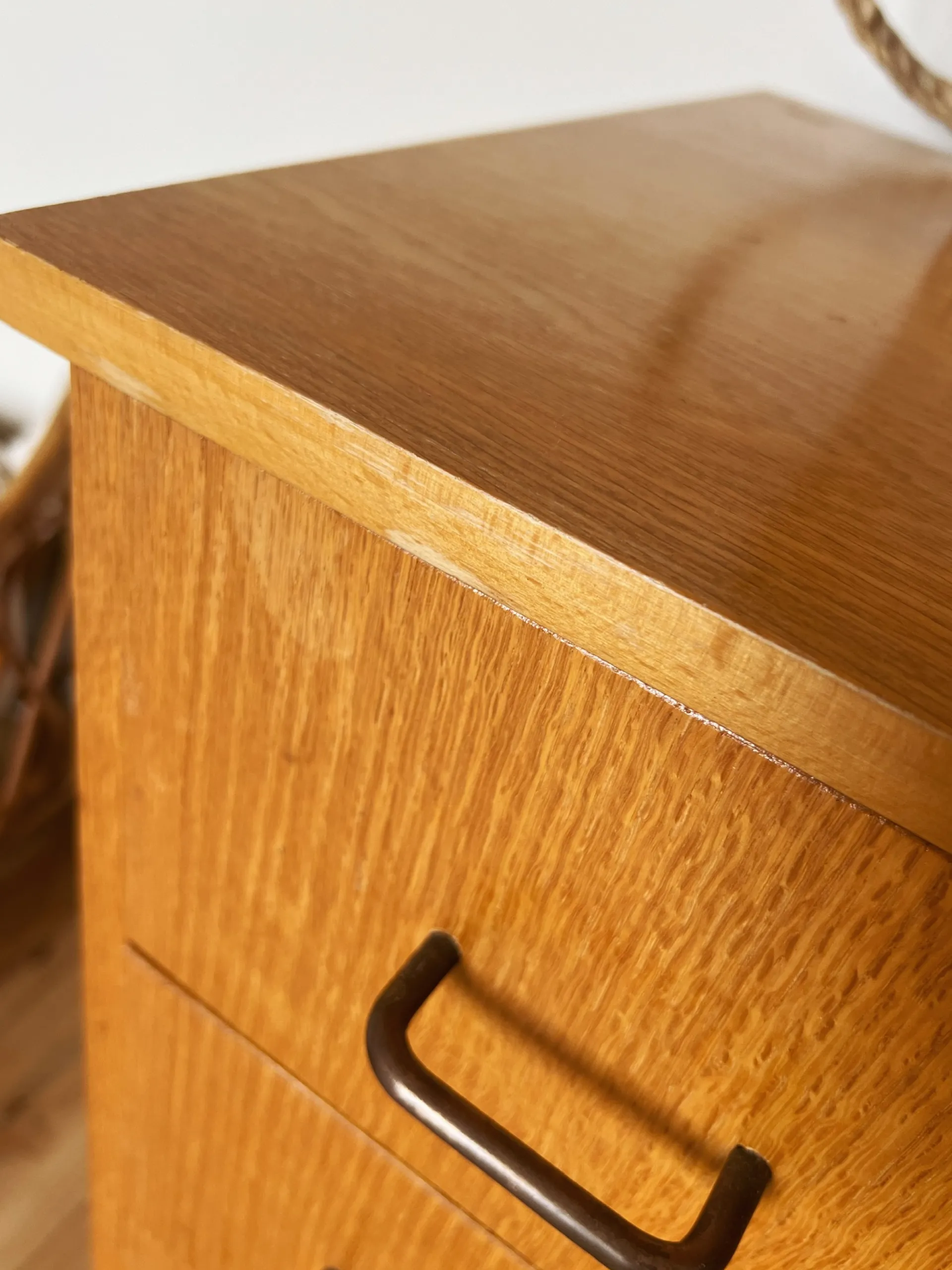 Sélection M Commode vintage en bois 4 tiroirs