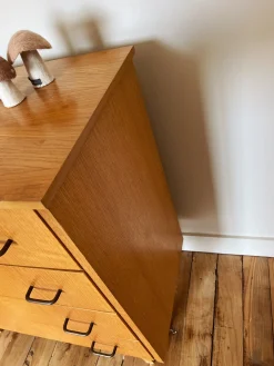 Sélection M Commode vintage en bois 4 tiroirs