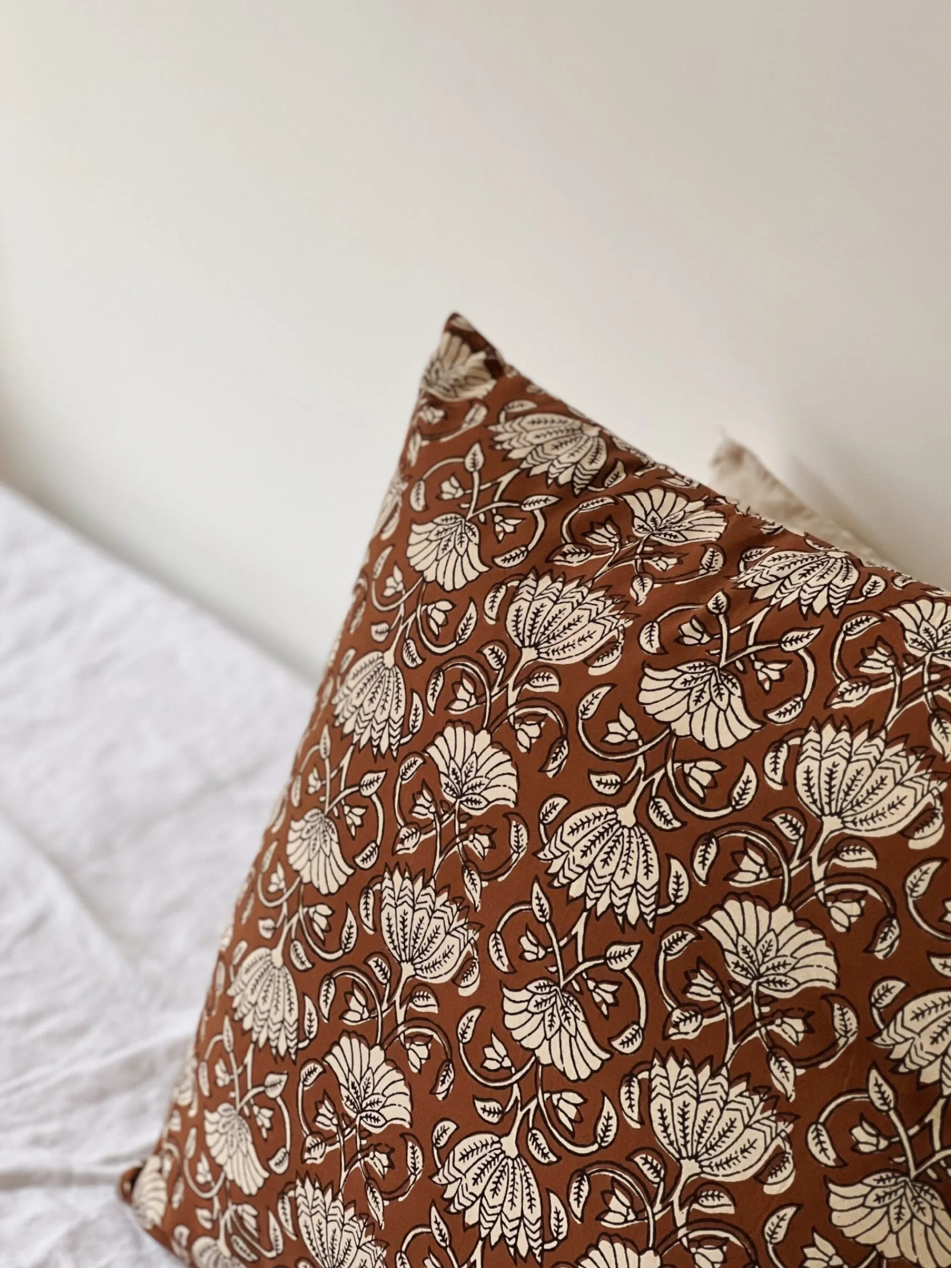 Sélection M Coussin imprimé brun Best