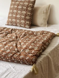 Sélection M Coussin imprimé brun Best