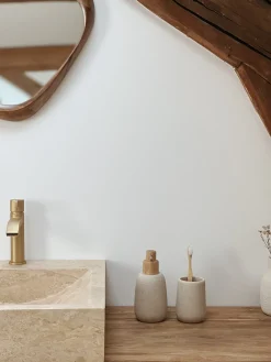 Sélection M Distributeur de savon grès/frêne Hot