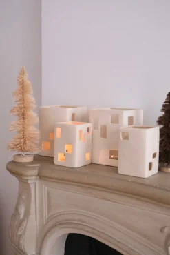 Sélection M Duo Photophores maison en porcelaine fait main Outlet