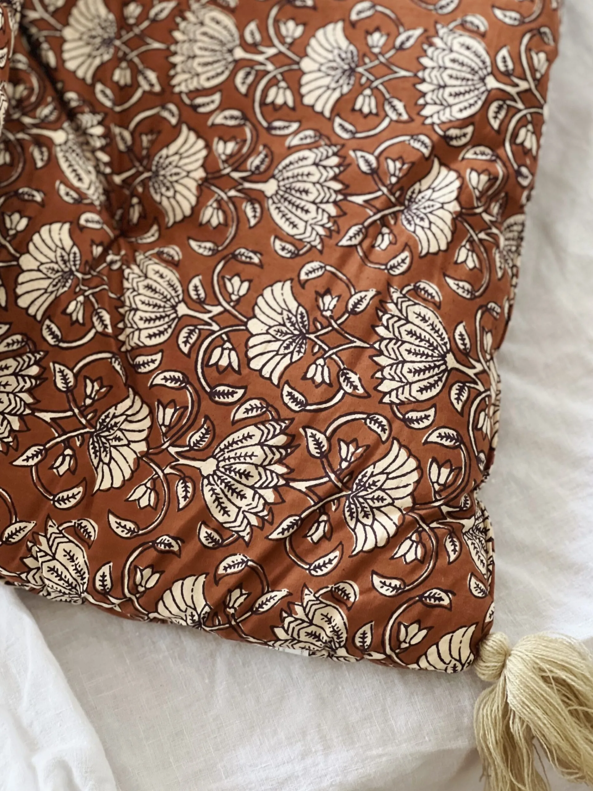 Sélection M Edredon imprimé brun Online