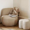 Sélection M Fauteuil bouclette beige Discount
