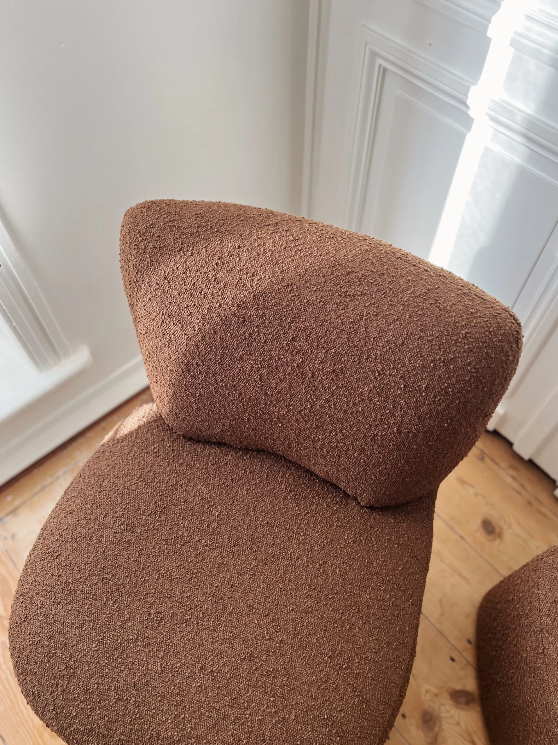 Sélection M Fauteuil en tissu bouclette – 4 couleurs Discount