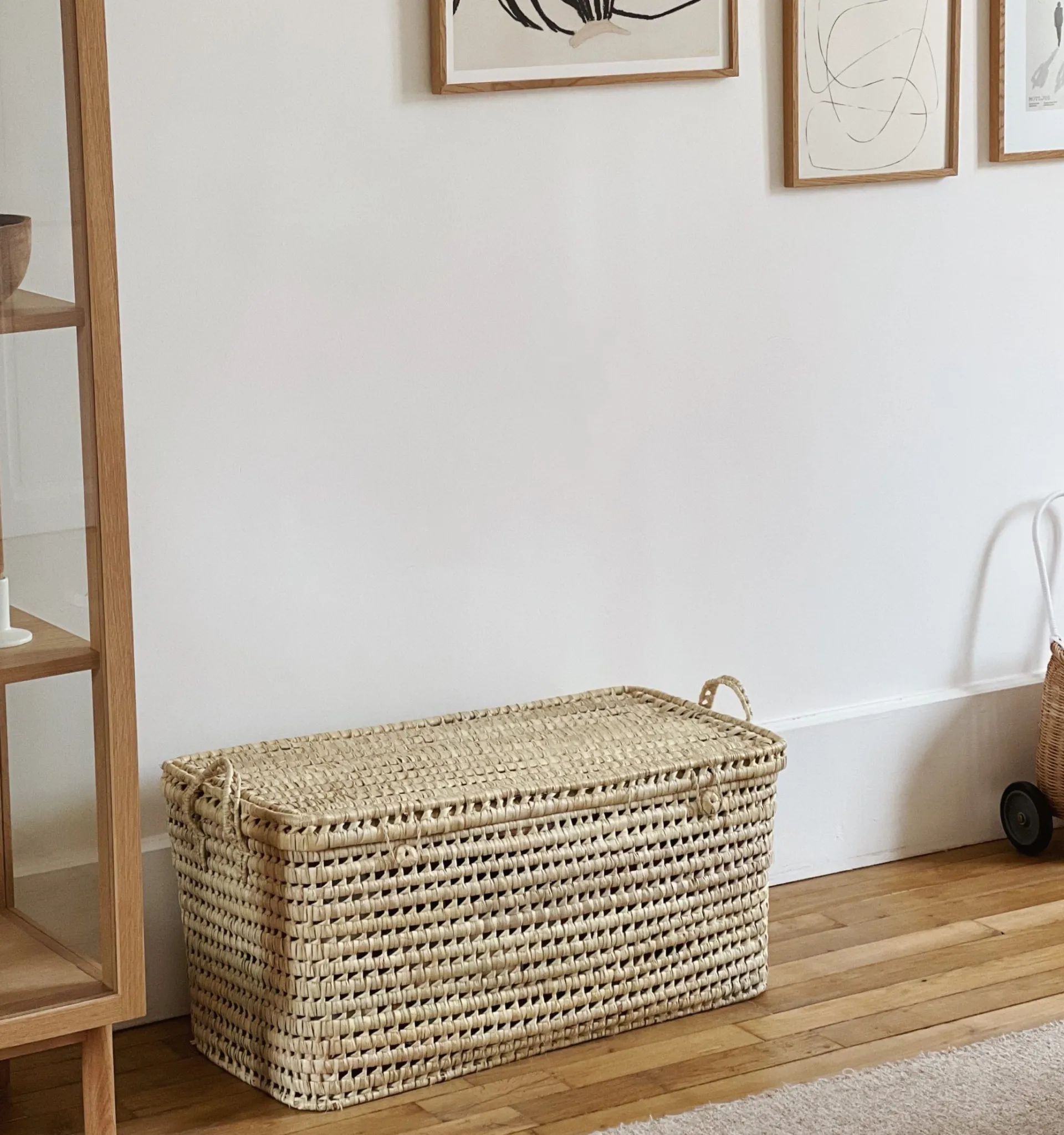 Sélection M Grand coffre de rangement en feuille de palmier