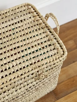 Sélection M Grand coffre de rangement en feuille de palmier