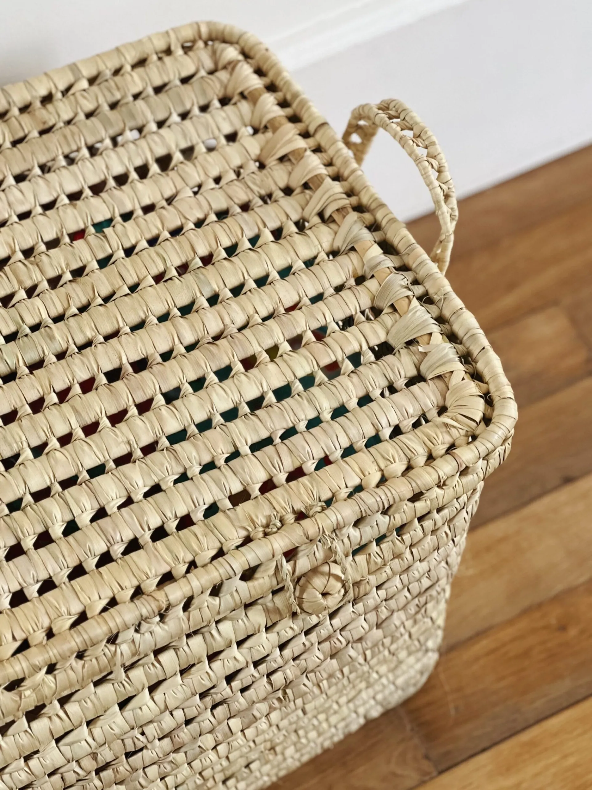 Sélection M Grand coffre de rangement en feuille de palmier