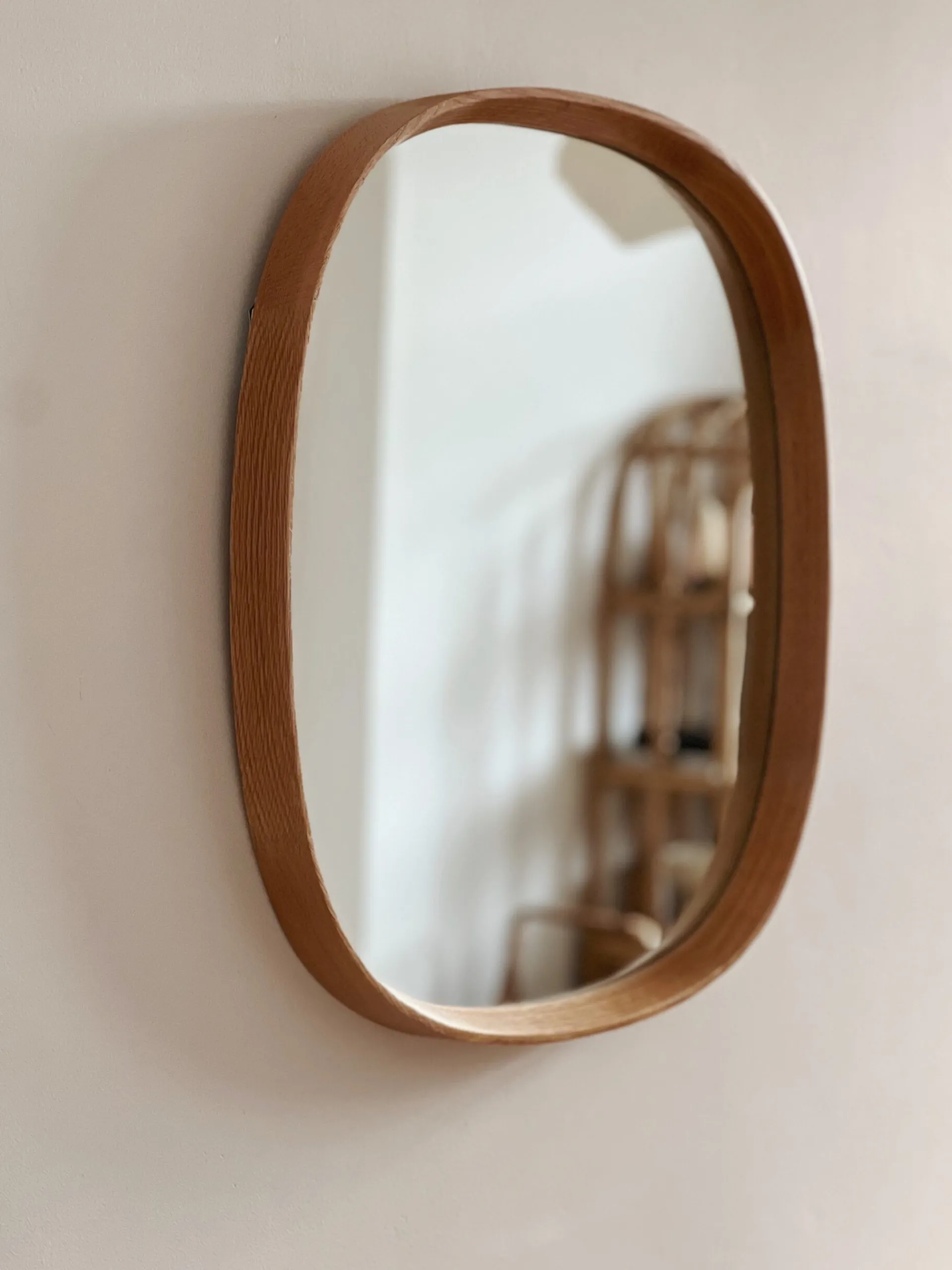 Sélection M Grand miroir en bois de chêne