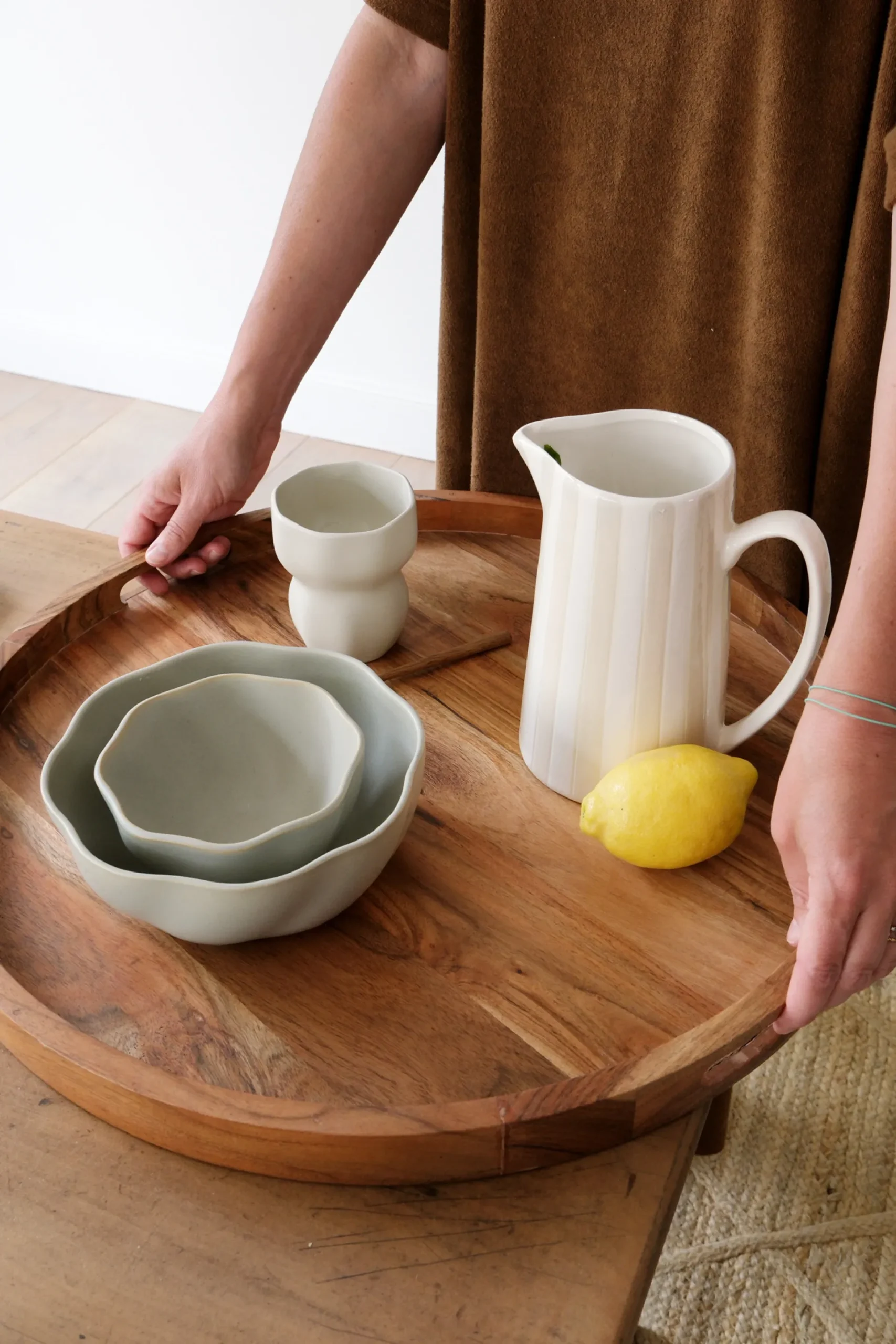 Sélection M Grand plateau de service en bois Best