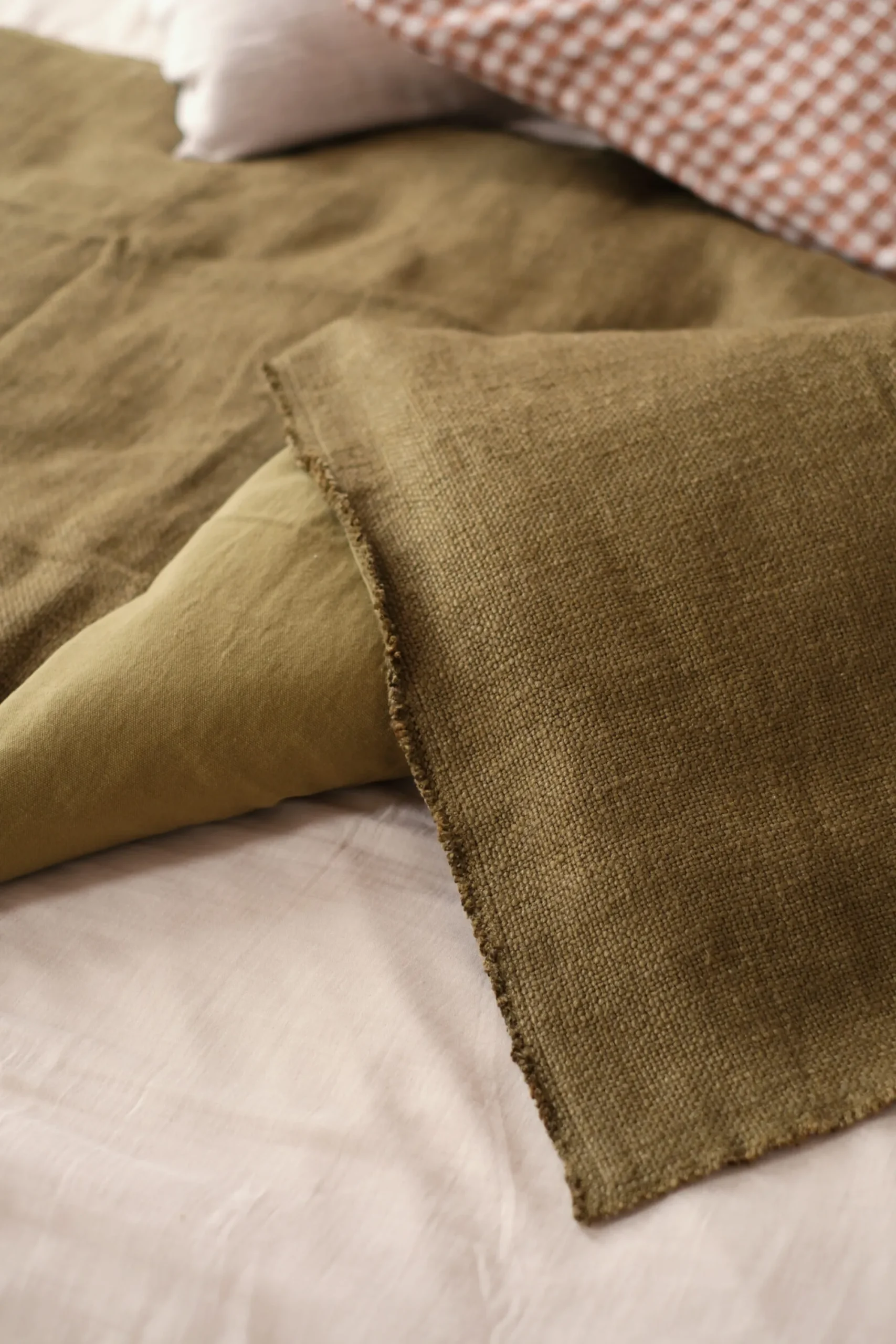 Sélection M Housse d’édredon vert Olive Discount