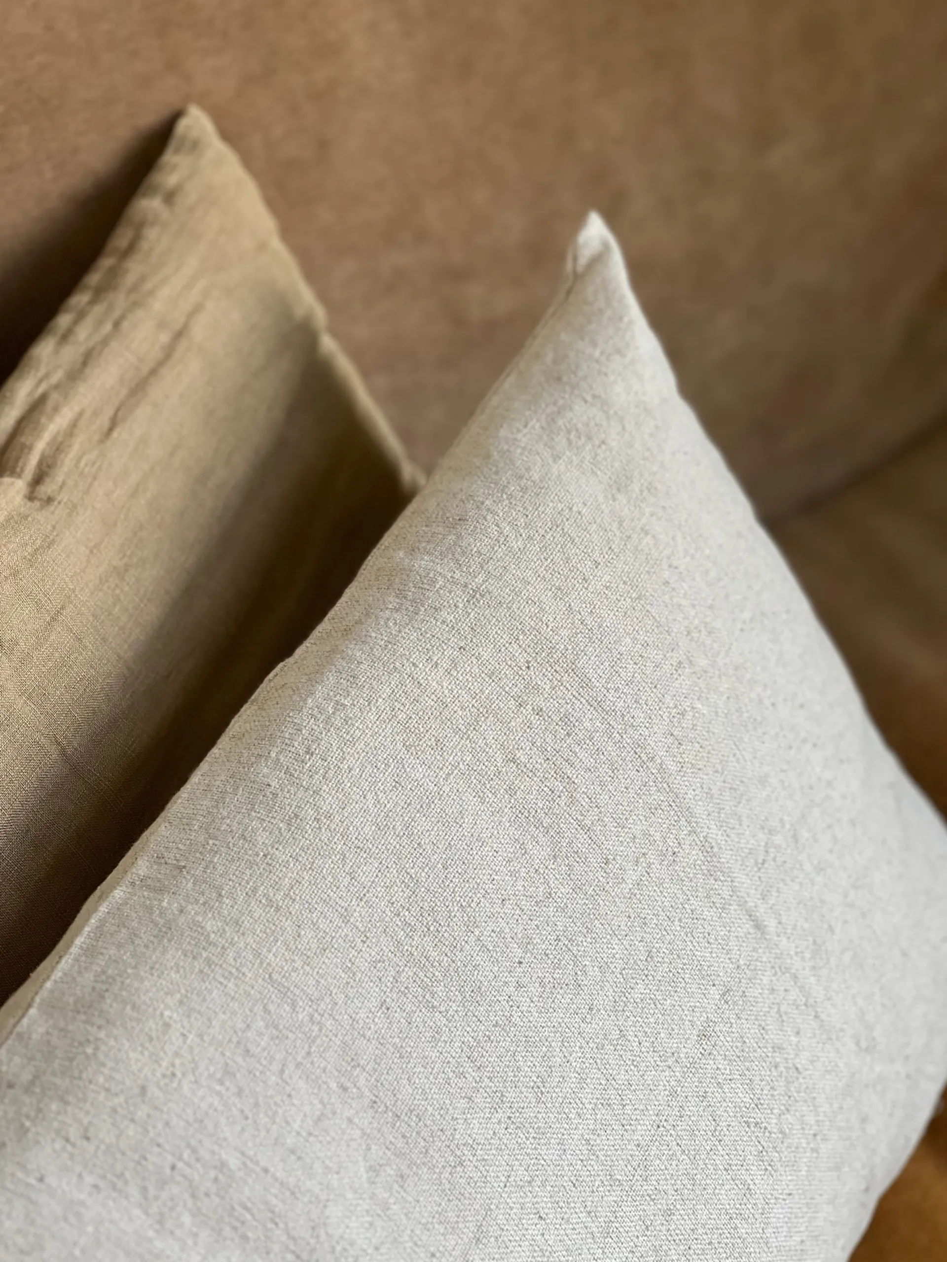 Sélection M Housse de coussin lin et coton naturel Hot