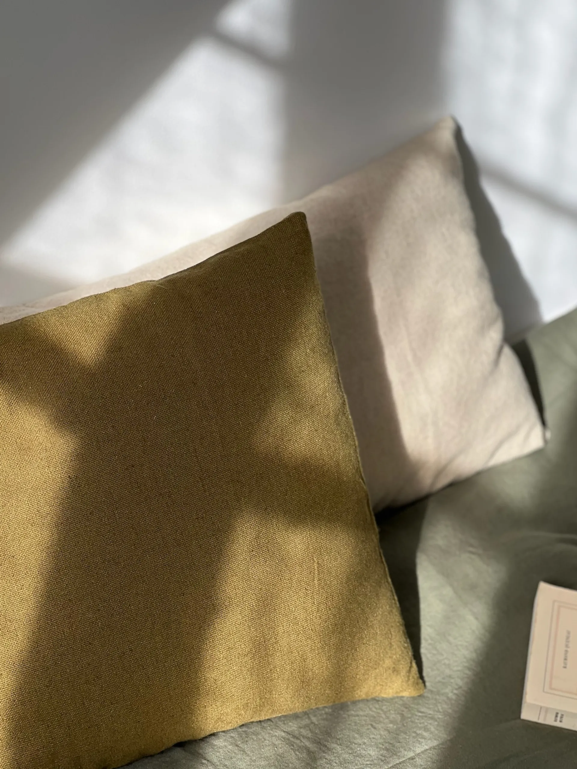 Sélection M Housse de coussin lin et coton naturel Hot