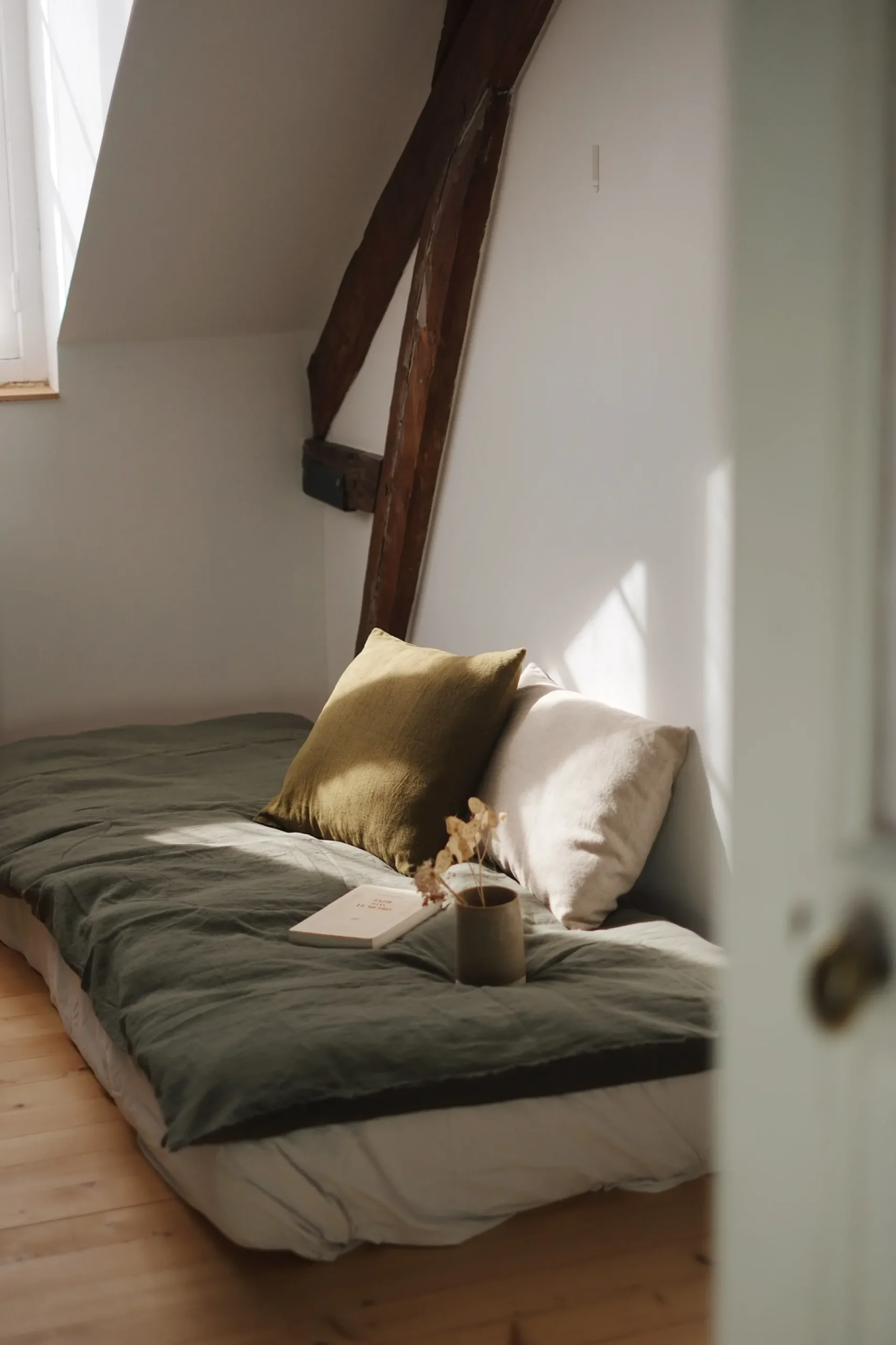 Sélection M Housse de coussin lin et coton naturel Hot