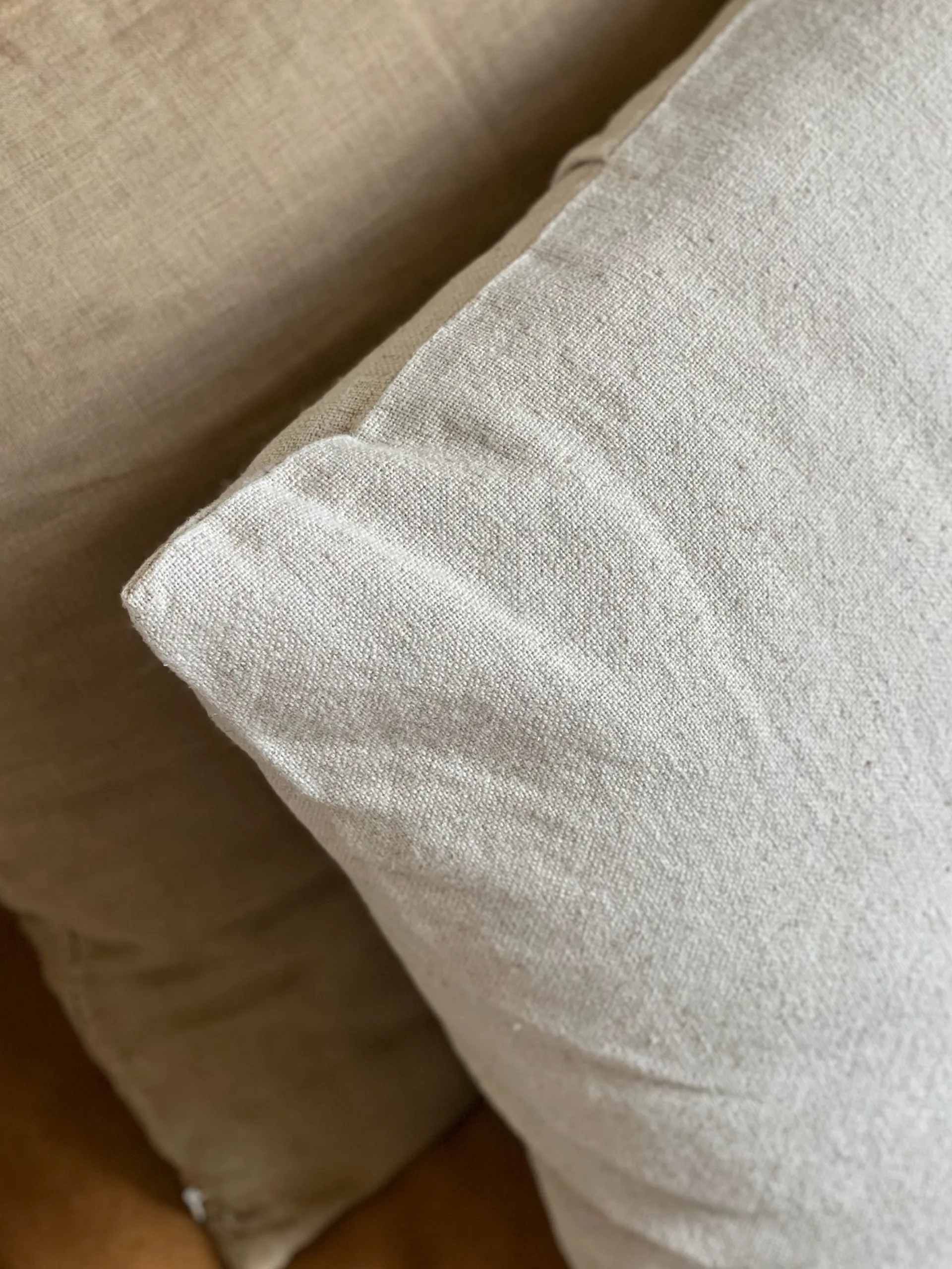 Sélection M Housse de coussin lin et coton naturel Hot