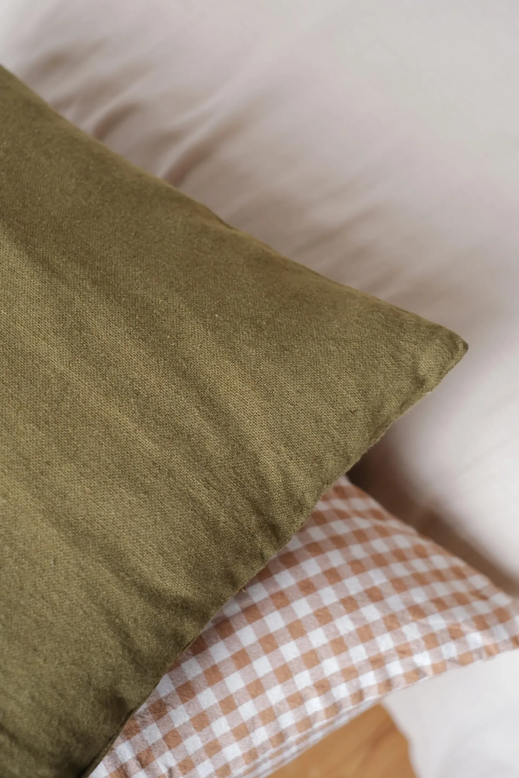 Sélection M Housse de coussin lin et coton naturel Hot