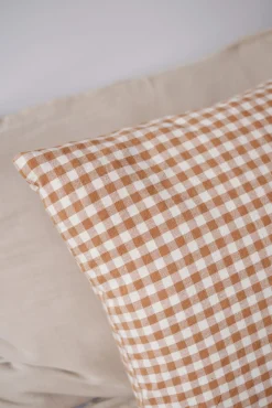 Sélection M Housse de coussin Vichy en coton Discount