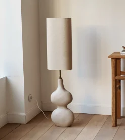 Sélection M Lampadaire avec pied organique beige Online