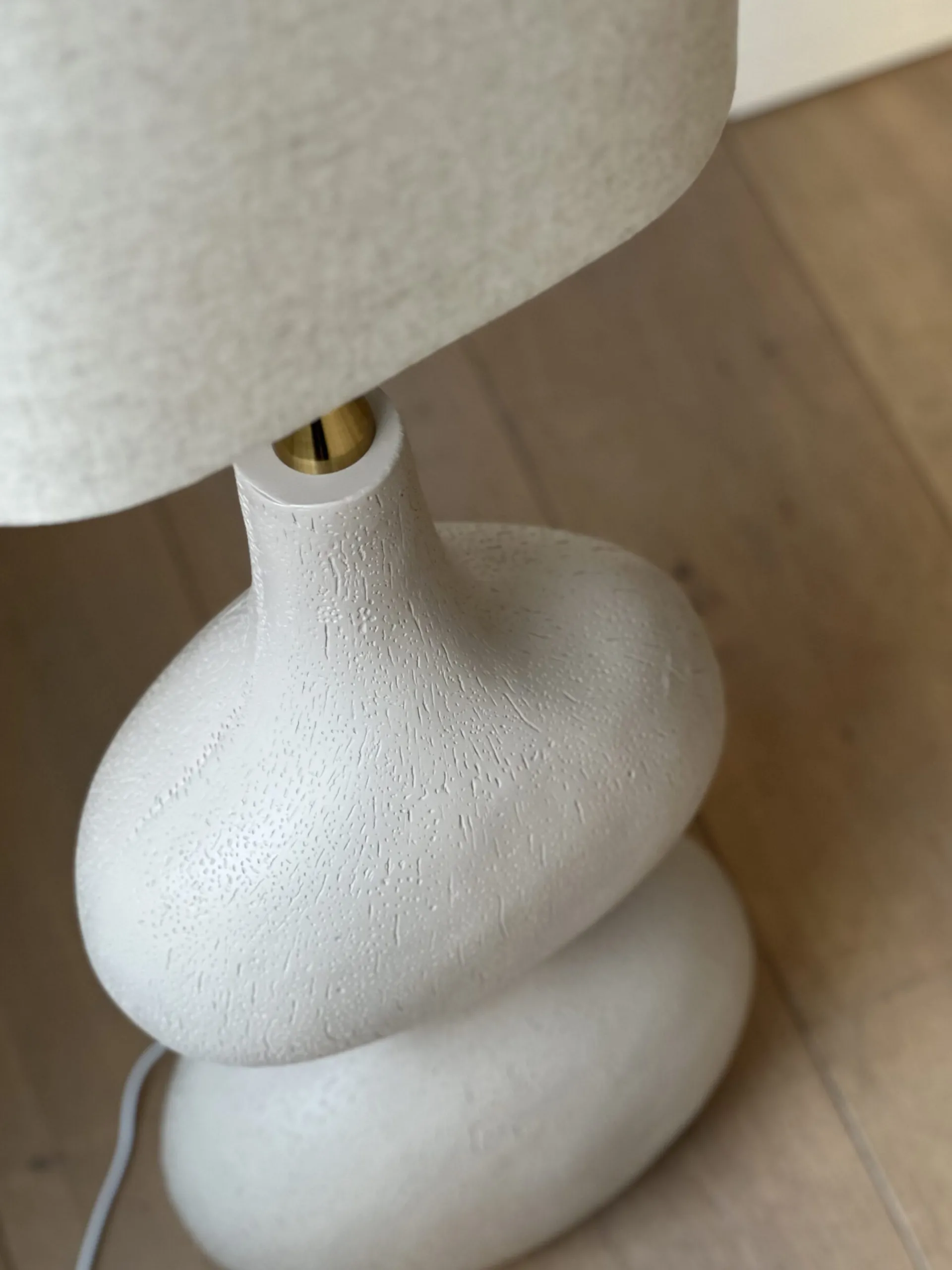 Sélection M Lampadaire avec pied organique beige Online