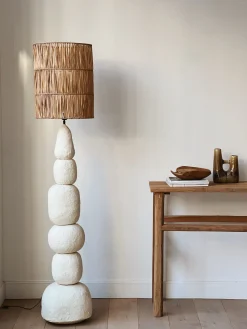Sélection M Lampadaire boule en papier mâché Online
