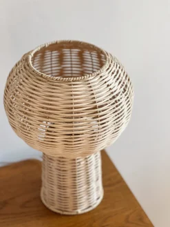 Sélection M Lampe à poser en rotin Discount