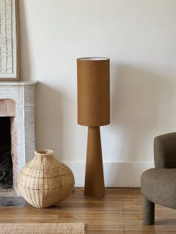 Sélection M Lampe de sol en tissu bouclette Online